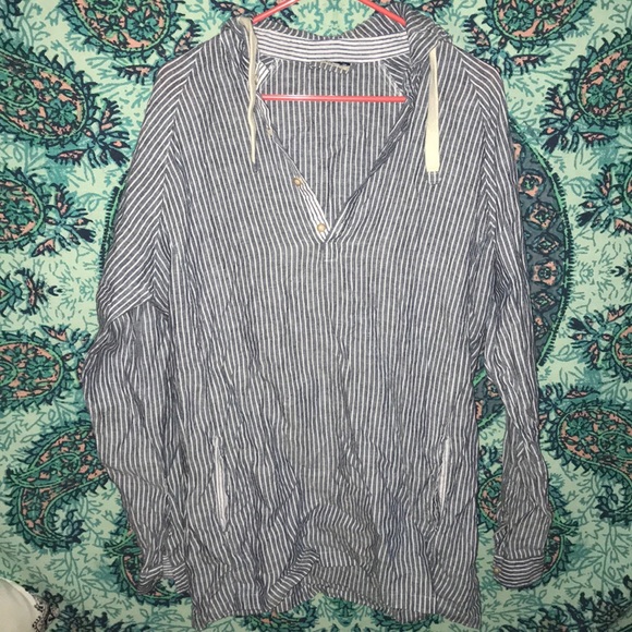 Zara Other - Zara Man Collared Linen Long Sleeve